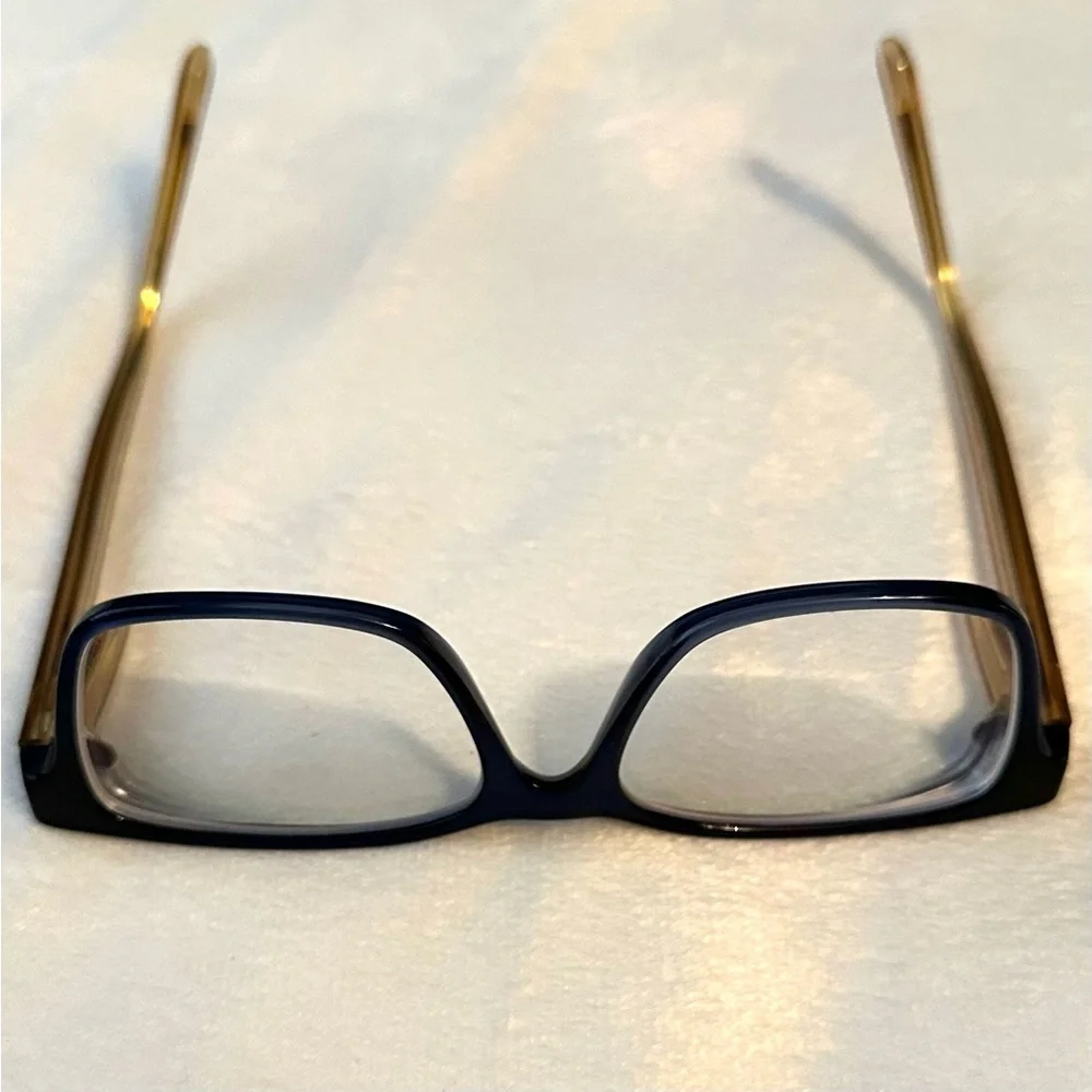 Tory Burch TY2064 1562 Women's Black & Amber Rectangle Eyeglass Frames 52-16-135